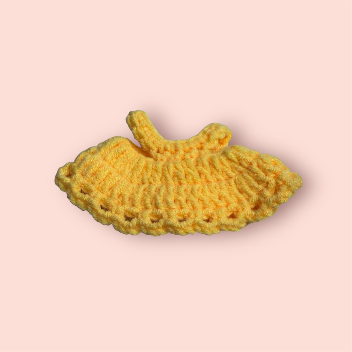 Yellow Crochet Dress