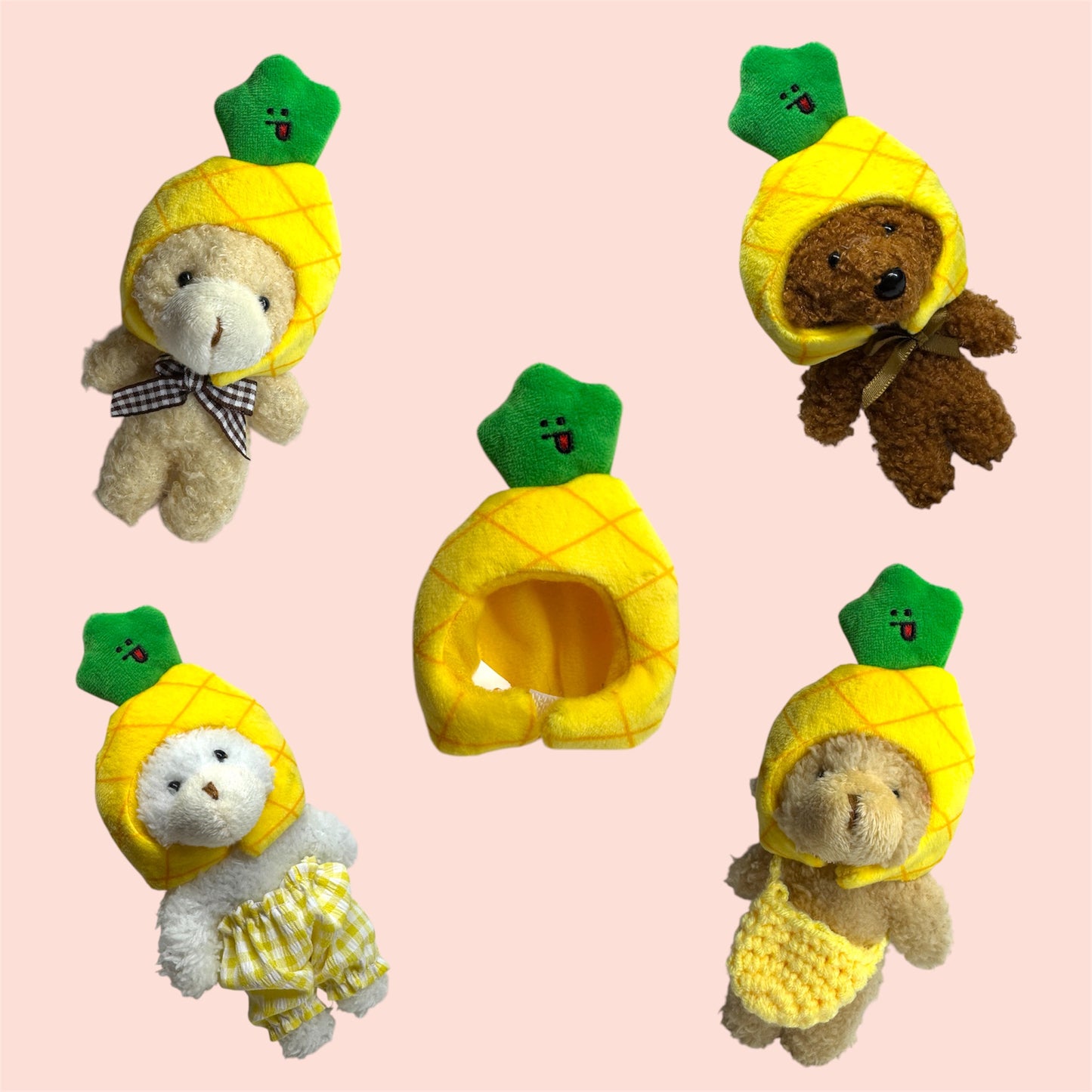 Pineapple Keychain Accessory