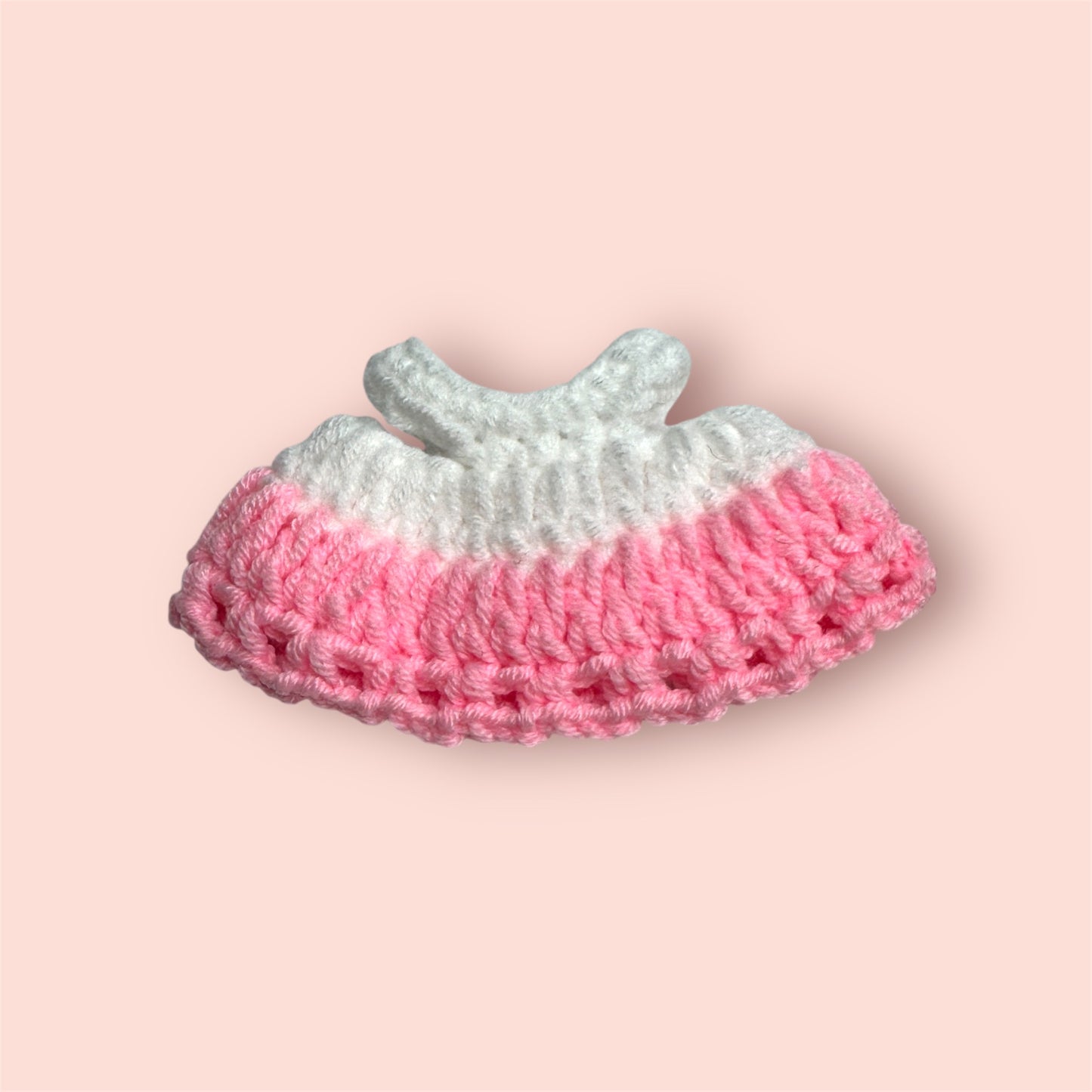 Pink n White Crochet Dress