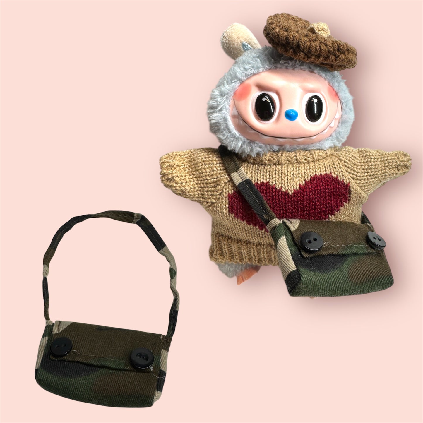 Camo Purse ~ Labubu Size