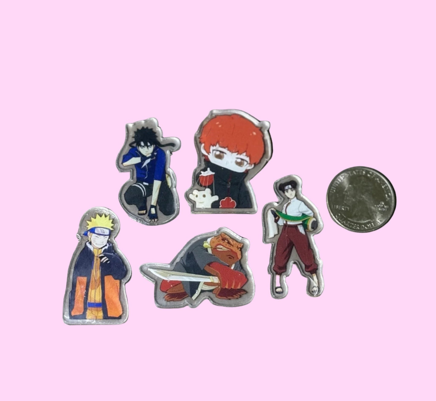 Clear Acrylic Naruto Cabochon - 5pk (styles vary)