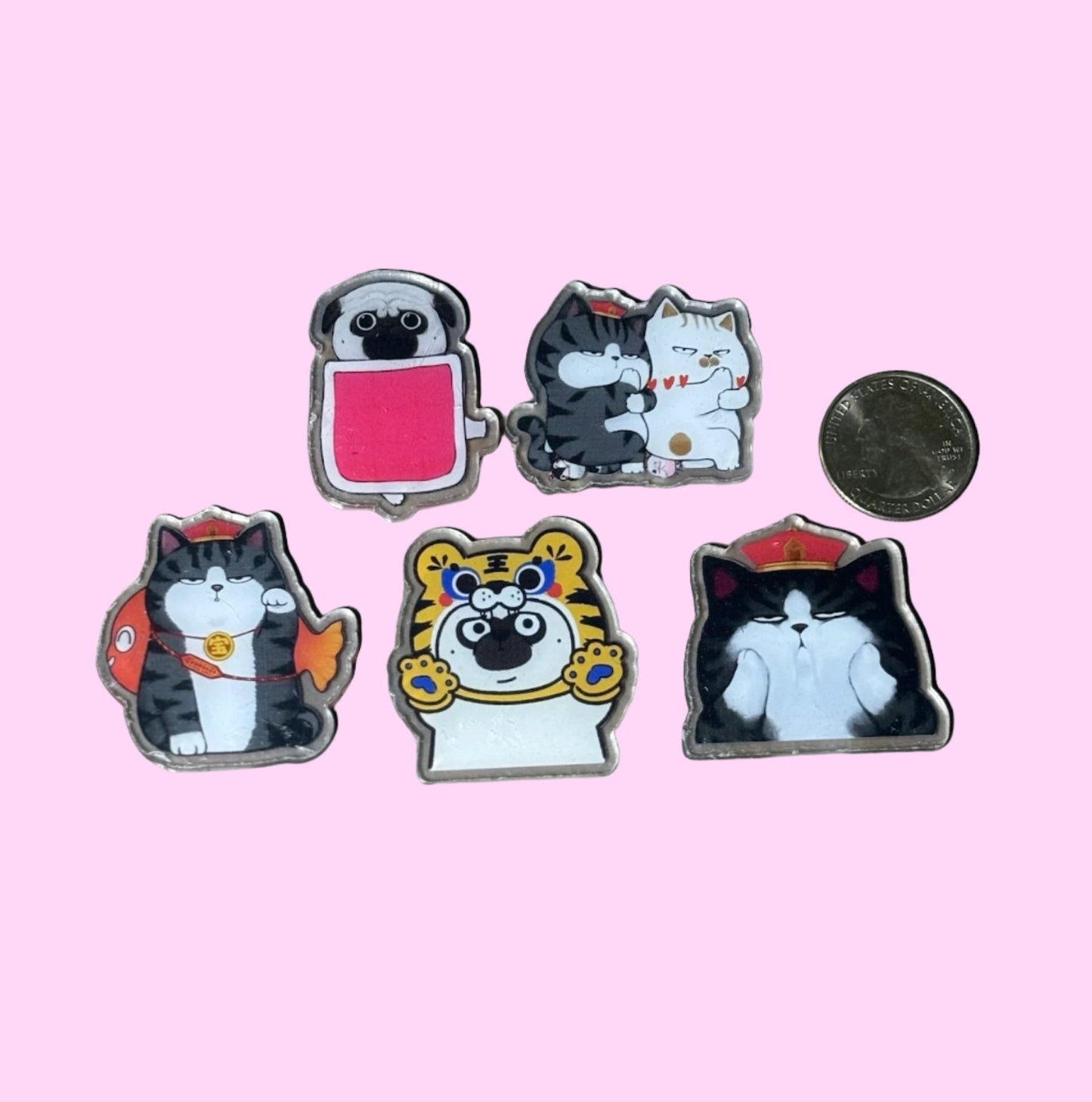 Clear Acrylic Cat Cabochon - 5pk (styles vary)