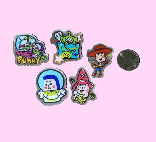 Clear Acrylic Toy Story Cabochon - 5pk (styles vary)