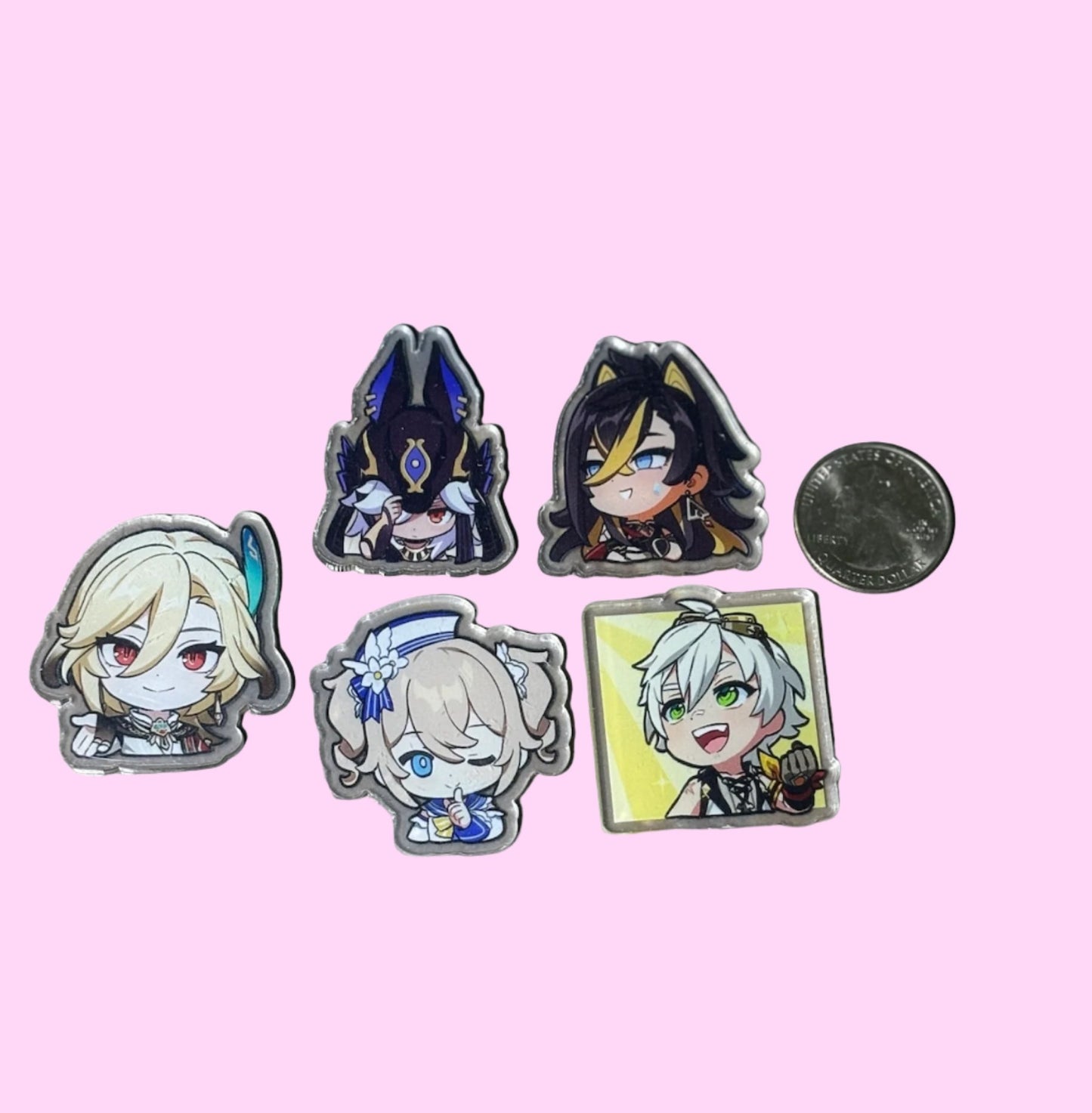 Clear Acrylic Anime Cabochon - 5pk (styles vary)