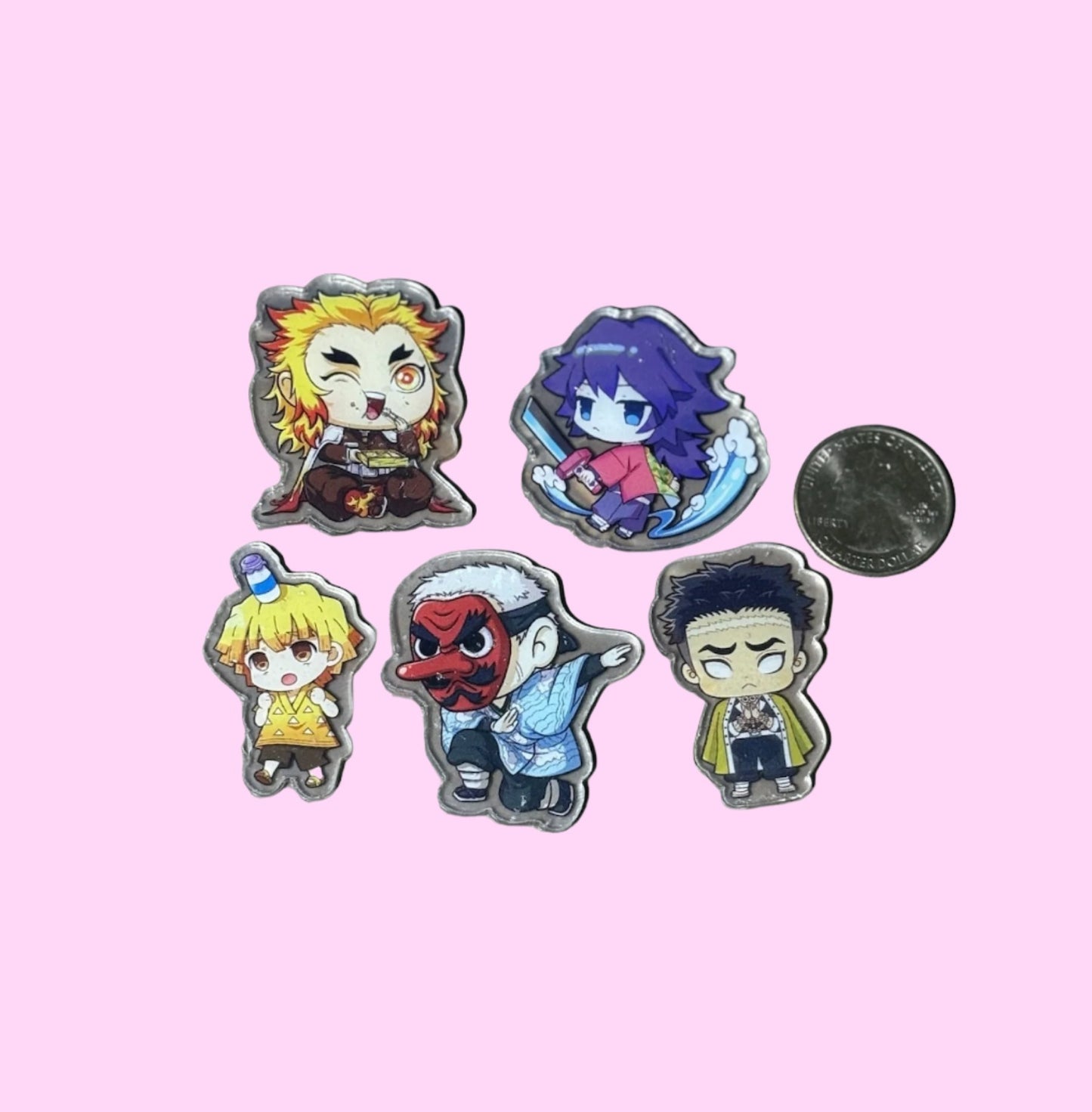 Clear Acrylic Anime Cabochon - 5pk (styles vary)