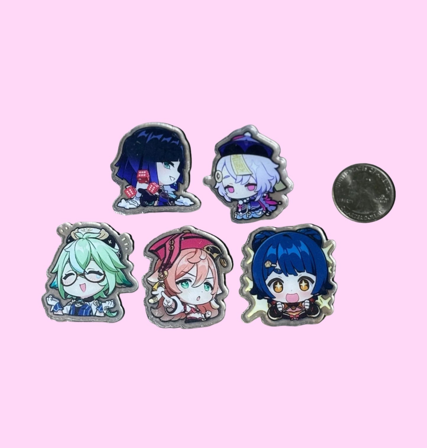 Clear Acrylic Anime Cabochon - 5pk (styles vary)