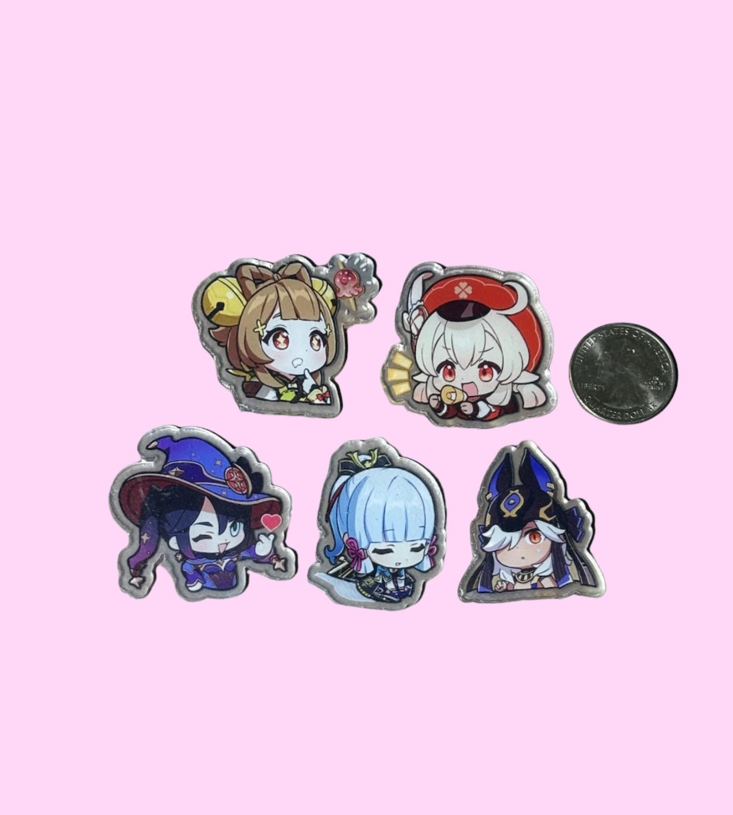 Clear Acrylic Anime Cabochon - 5pk (styles vary)